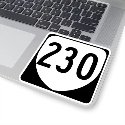 Virginia 230 1980 (Virginia) (Road Sign) STICKER Vinyl Kiss-Cut Decal - The Sticker Space