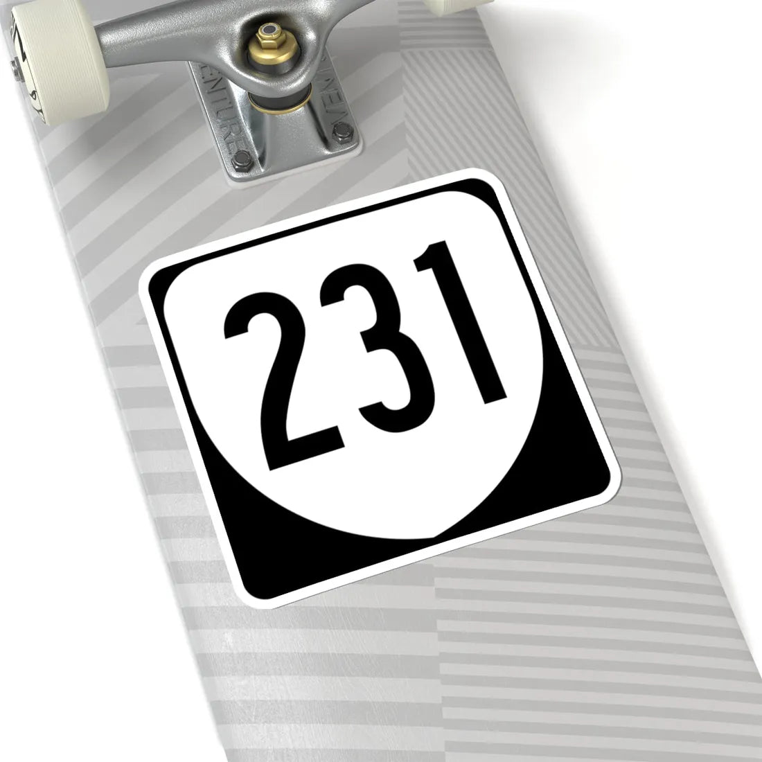 Virginia 231 1980 (Virginia) (Road Sign) STICKER Vinyl Kiss-Cut Decal - The Sticker Space