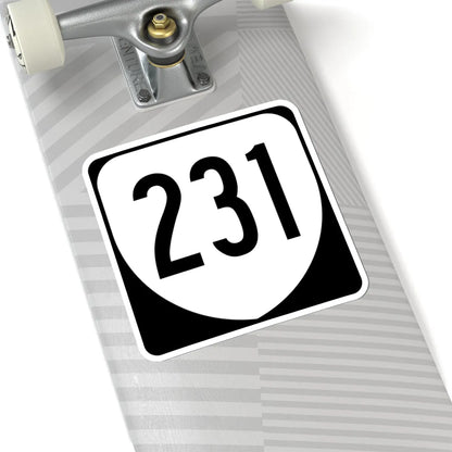 Virginia 231 1980 (Virginia) (Road Sign) STICKER Vinyl Kiss-Cut Decal - The Sticker Space