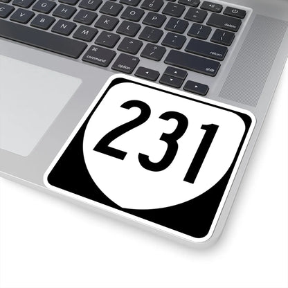 Virginia 231 1980 (Virginia) (Road Sign) STICKER Vinyl Kiss-Cut Decal - The Sticker Space