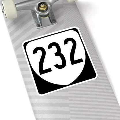 Virginia 232 1980 (Virginia) (Road Sign) STICKER Vinyl Kiss-Cut Decal - The Sticker Space