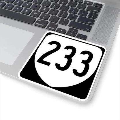 Virginia 233 1980 (Virginia) (Road Sign) STICKER Vinyl Kiss-Cut Decal - The Sticker Space