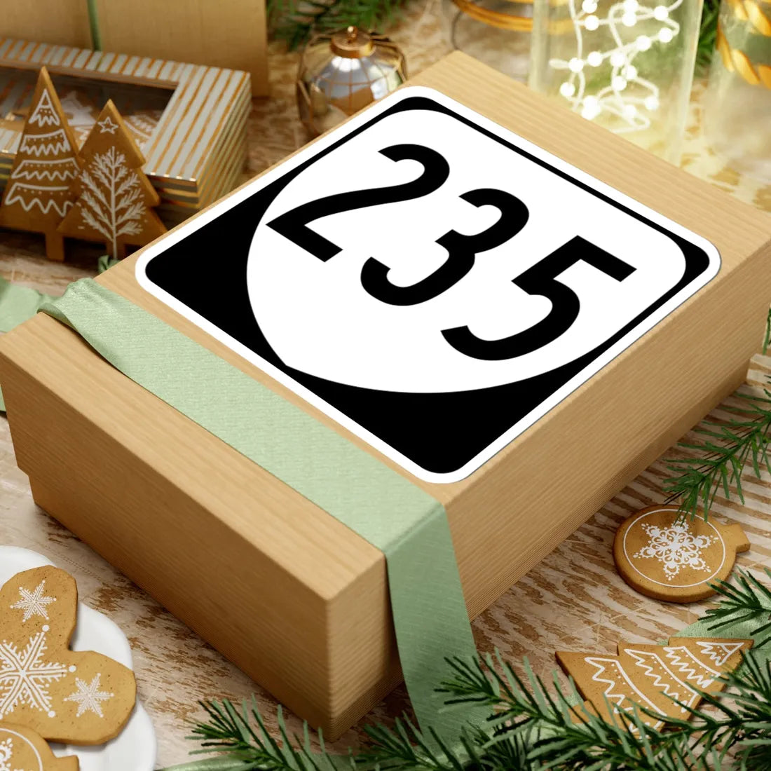 Virginia 235 1980 (Virginia) (Road Sign) STICKER Vinyl Kiss-Cut Decal - The Sticker Space