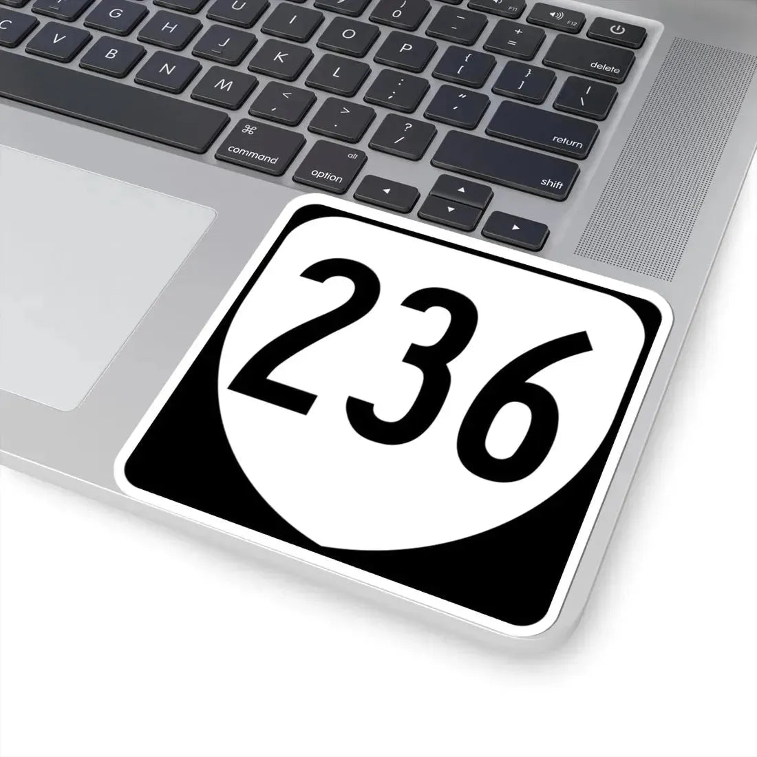 Virginia 236 1980 (Virginia) (Road Sign) STICKER Vinyl Kiss-Cut Decal - The Sticker Space