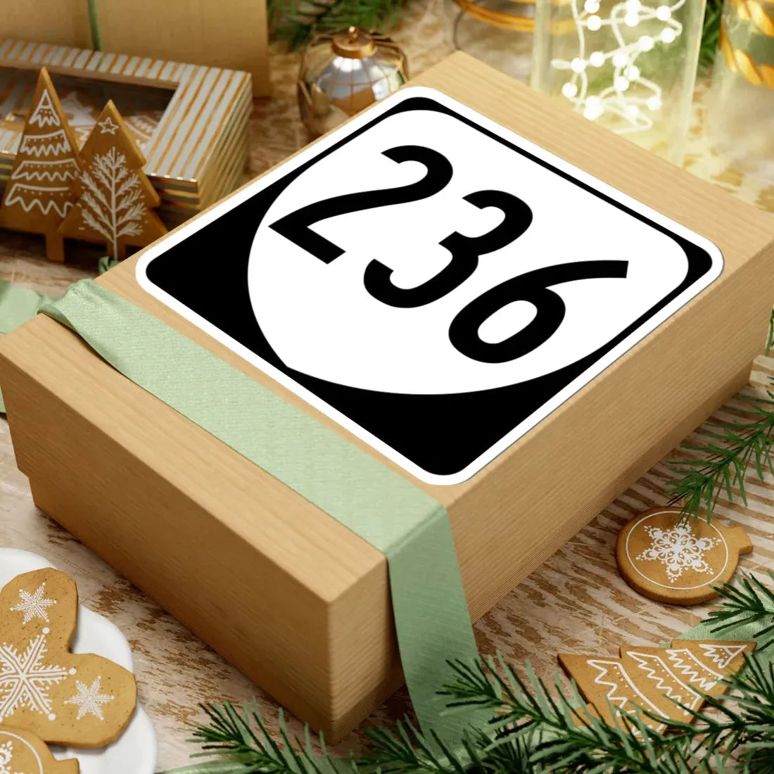 Virginia 236 1980 (Virginia) (Road Sign) STICKER Vinyl Kiss-Cut Decal - The Sticker Space