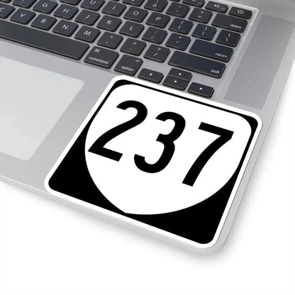 Virginia 237 1980 (Virginia) (Road Sign) STICKER Vinyl Kiss-Cut Decal - The Sticker Space