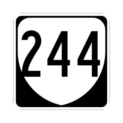 Virginia 244 1980 (Virginia) (Road Sign) STICKER Vinyl Kiss-Cut Decal 2 Inch White - The Sticker Space