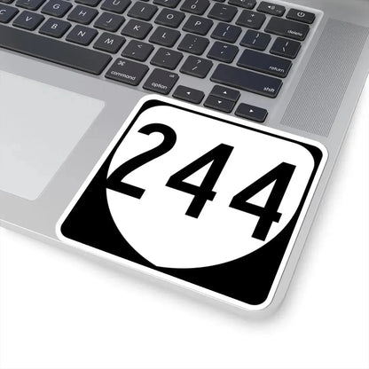 Virginia 244 1980 (Virginia) (Road Sign) STICKER Vinyl Kiss-Cut Decal - The Sticker Space