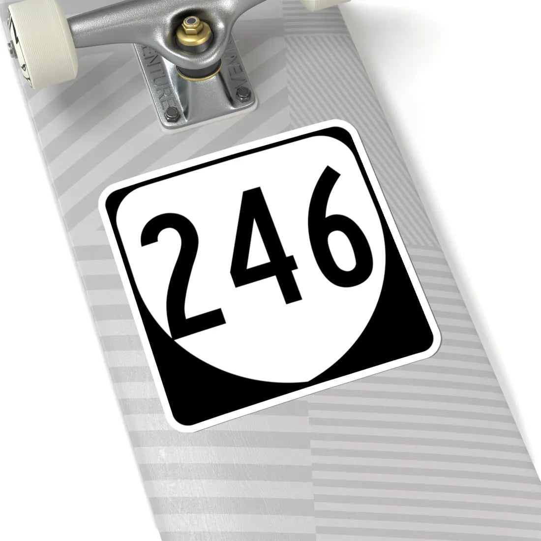 Virginia 246 1980 (Virginia) (Road Sign) STICKER Vinyl Kiss-Cut Decal - The Sticker Space