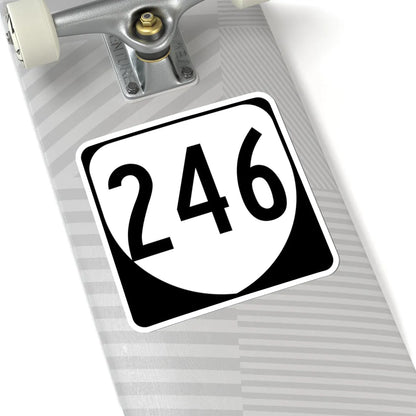 Virginia 246 1980 (Virginia) (Road Sign) STICKER Vinyl Kiss-Cut Decal - The Sticker Space