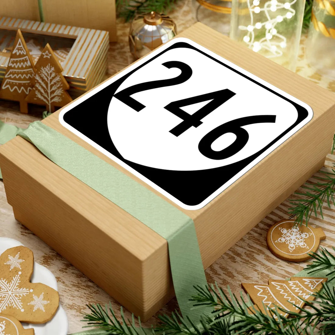 Virginia 246 1980 (Virginia) (Road Sign) STICKER Vinyl Kiss-Cut Decal - The Sticker Space