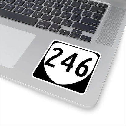 Virginia 246 1980 (Virginia) (Road Sign) STICKER Vinyl Kiss-Cut Decal - The Sticker Space