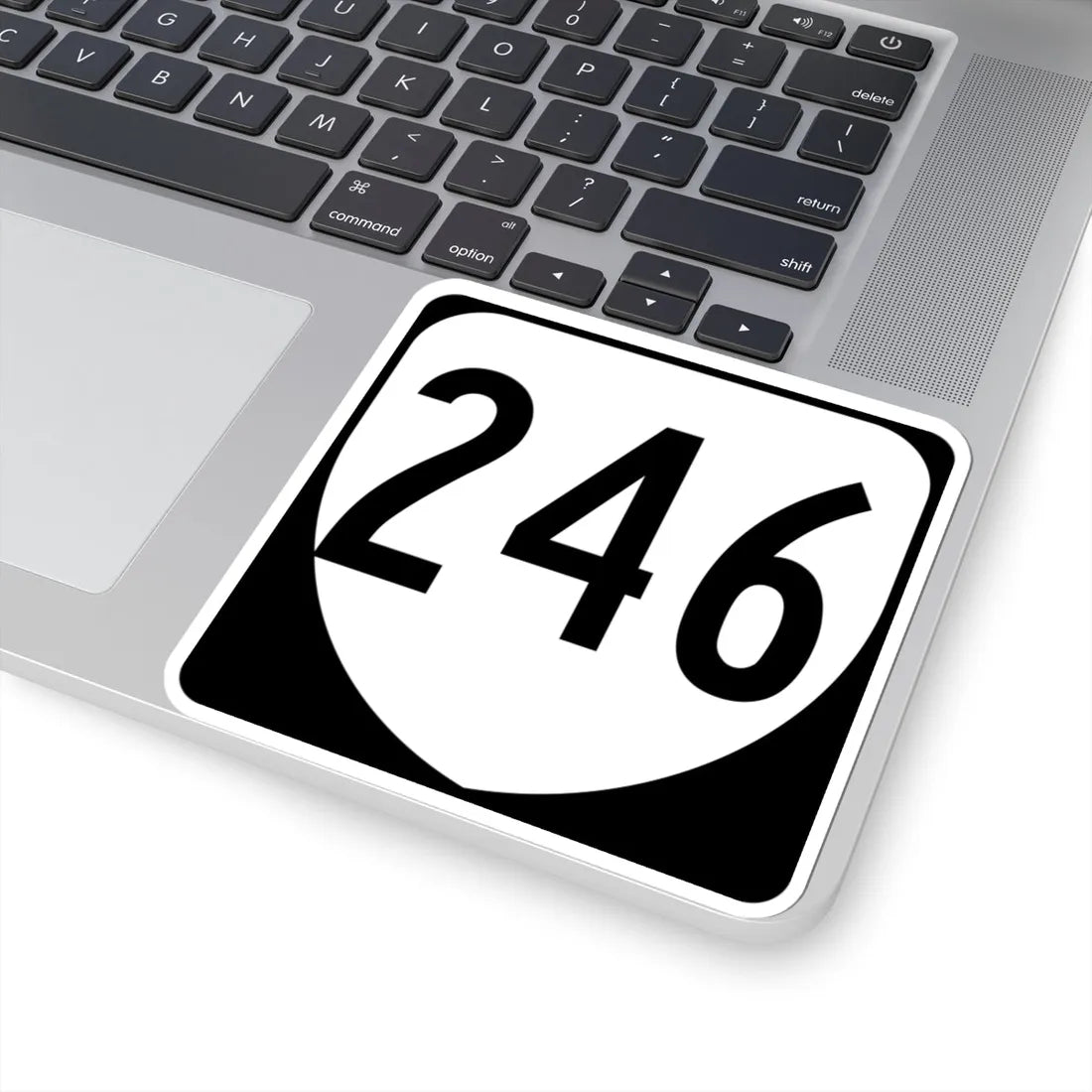 Virginia 246 1980 (Virginia) (Road Sign) STICKER Vinyl Kiss-Cut Decal - The Sticker Space