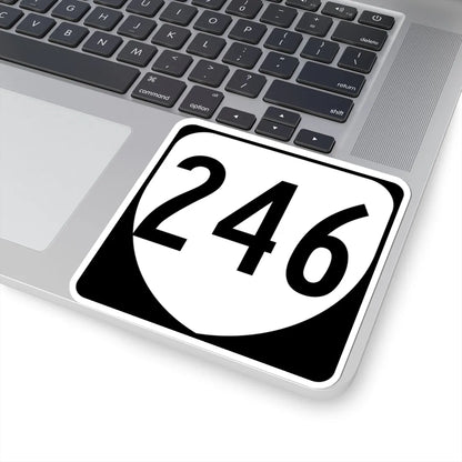 Virginia 246 1980 (Virginia) (Road Sign) STICKER Vinyl Kiss-Cut Decal - The Sticker Space