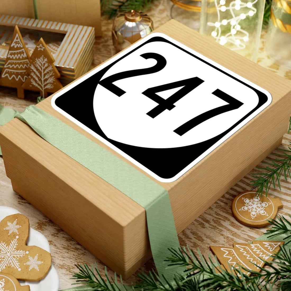 Virginia 247 1980 (Virginia) (Road Sign) STICKER Vinyl Kiss-Cut Decal - The Sticker Space