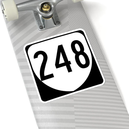 Virginia 248 1980 (Virginia) (Road Sign) STICKER Vinyl Kiss-Cut Decal - The Sticker Space