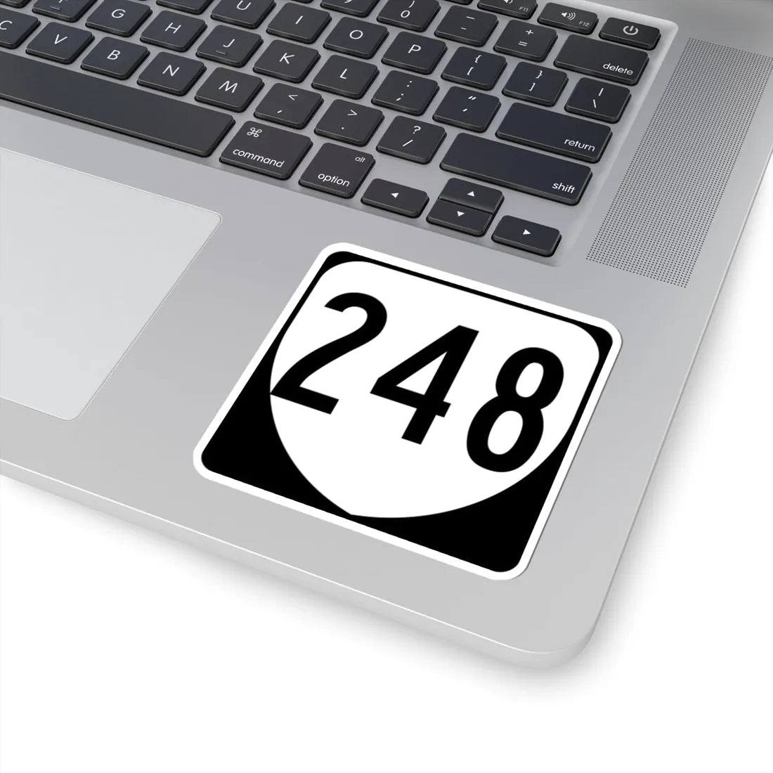 Virginia 248 1980 (Virginia) (Road Sign) STICKER Vinyl Kiss-Cut Decal - The Sticker Space