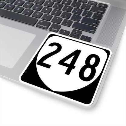 Virginia 248 1980 (Virginia) (Road Sign) STICKER Vinyl Kiss-Cut Decal - The Sticker Space