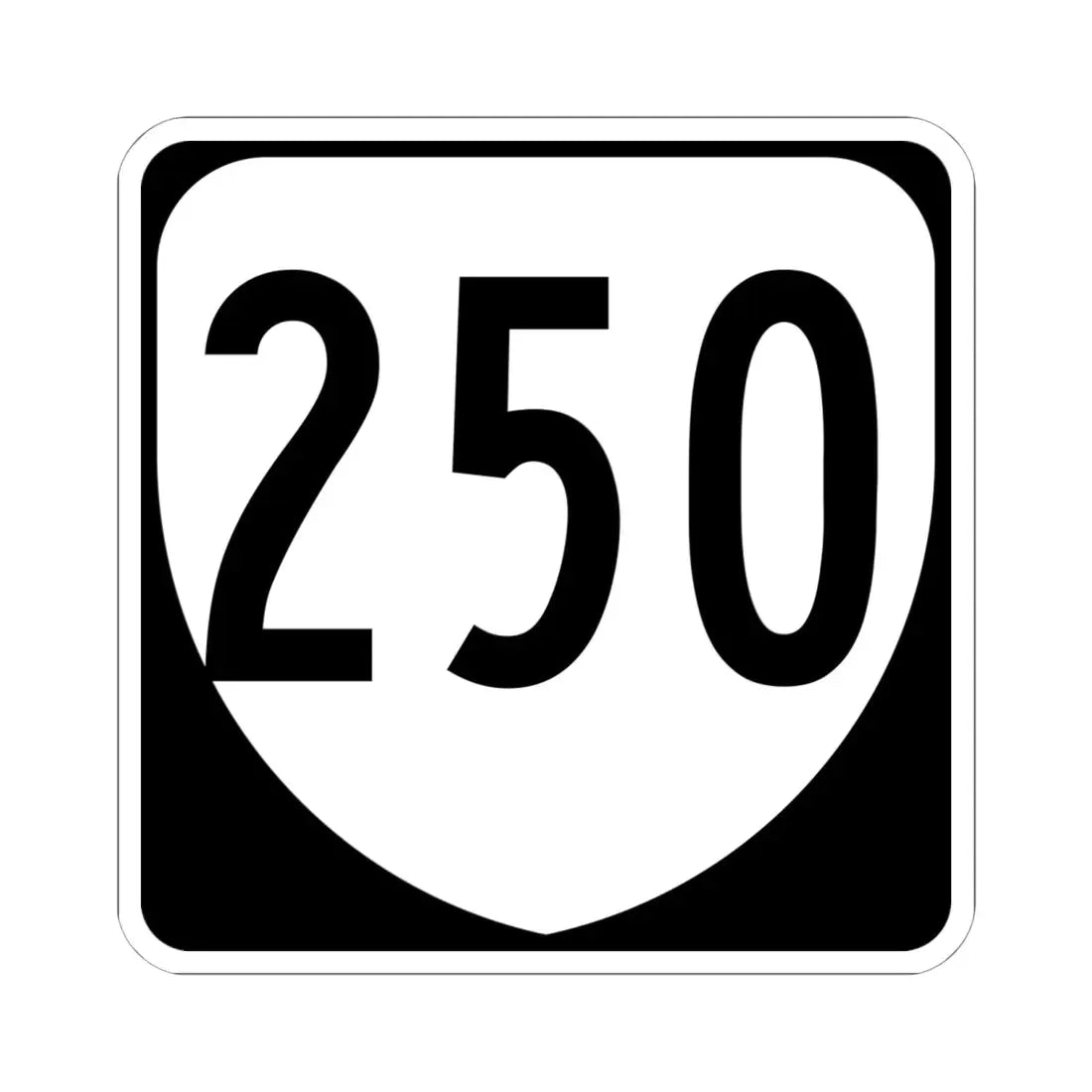 Virginia 250 1980 (Virginia) (Road Sign) STICKER Vinyl Kiss-Cut Decal 6 Inch White - The Sticker Space