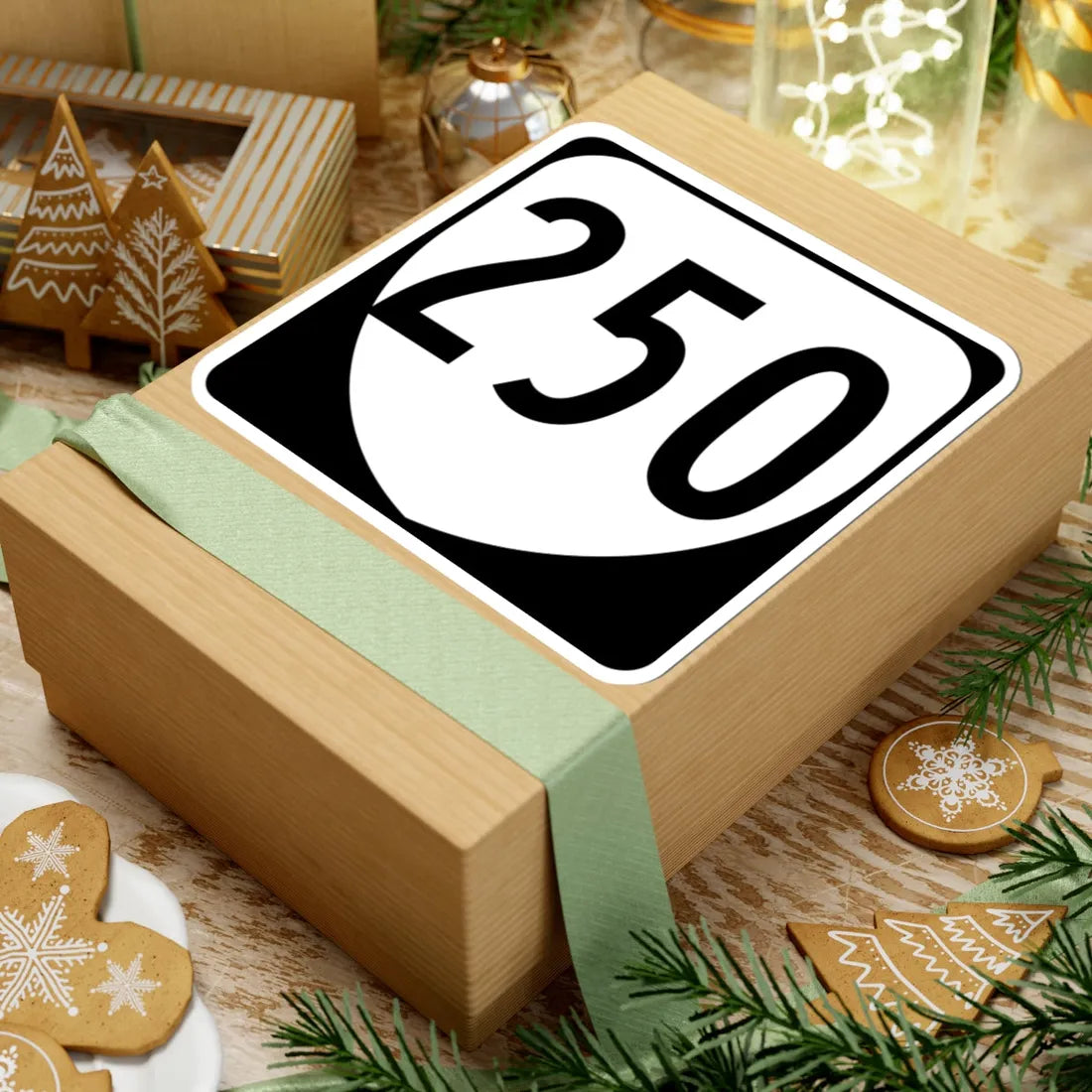 Virginia 250 1980 (Virginia) (Road Sign) STICKER Vinyl Kiss-Cut Decal - The Sticker Space