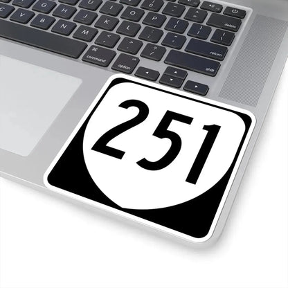 Virginia 251 1980 (Virginia) (Road Sign) STICKER Vinyl Kiss-Cut Decal - The Sticker Space