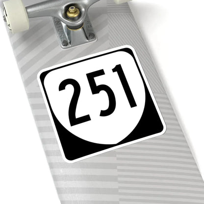 Virginia 251 1980 (Virginia) (Road Sign) STICKER Vinyl Kiss-Cut Decal - The Sticker Space