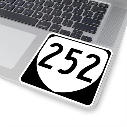 Virginia 252 1980 (Virginia) (Road Sign) STICKER Vinyl Kiss-Cut Decal - The Sticker Space