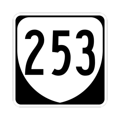 Virginia 253 1980 (Virginia) (Road Sign) STICKER Vinyl Kiss-Cut Decal 4 Inch White - The Sticker Space