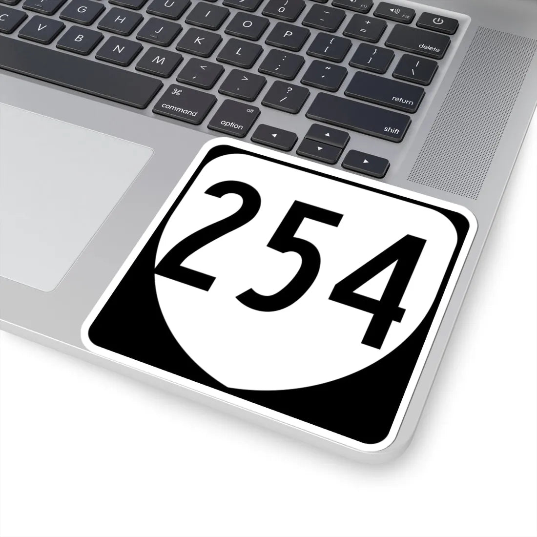 Virginia 254 1980 (Virginia) (Road Sign) STICKER Vinyl Kiss-Cut Decal - The Sticker Space