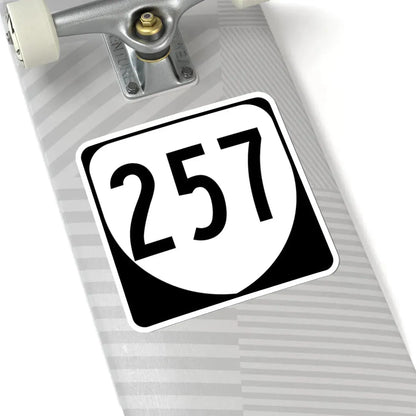 Virginia 257 1980 (Virginia) (Road Sign) STICKER Vinyl Kiss-Cut Decal - The Sticker Space