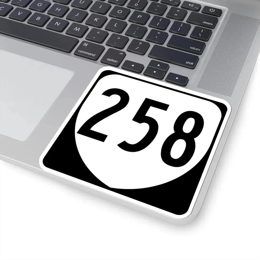 Virginia 258 1980 (Virginia) (Road Sign) STICKER Vinyl Kiss-Cut Decal - The Sticker Space