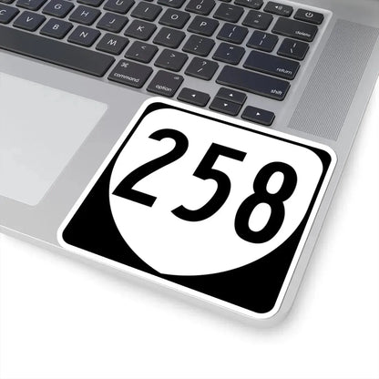 Virginia 258 1980 (Virginia) (Road Sign) STICKER Vinyl Kiss-Cut Decal - The Sticker Space