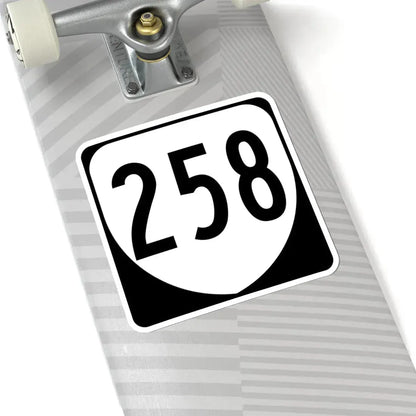 Virginia 258 1980 (Virginia) (Road Sign) STICKER Vinyl Kiss-Cut Decal - The Sticker Space