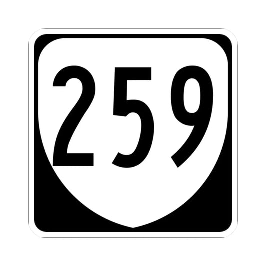 Virginia 259 1980 (Virginia) (Road Sign) STICKER Vinyl Kiss-Cut Decal 2 Inch White - The Sticker Space