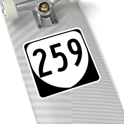 Virginia 259 1980 (Virginia) (Road Sign) STICKER Vinyl Kiss-Cut Decal - The Sticker Space