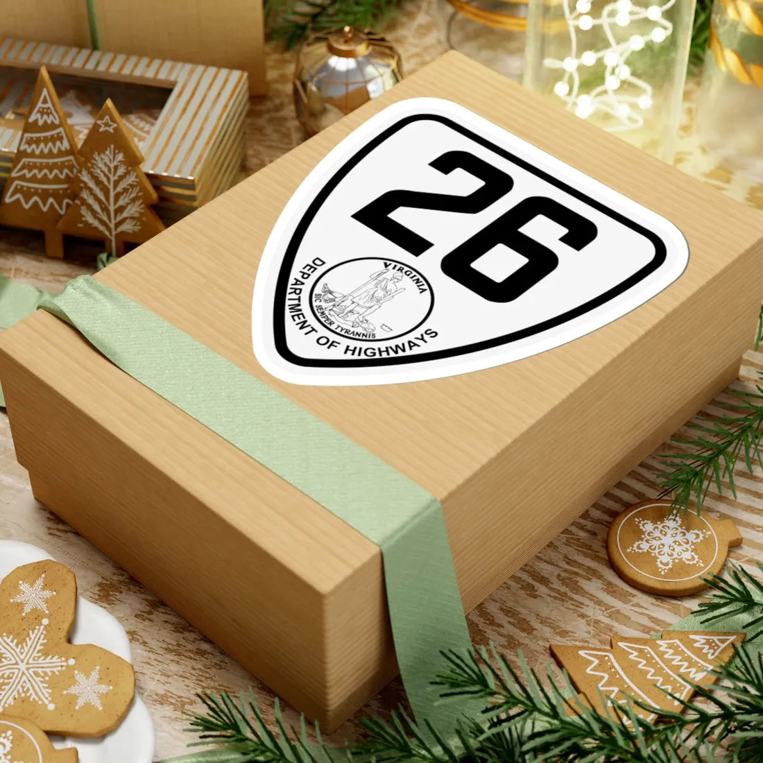 Virginia 26 1924 (Virginia) (Road Sign) STICKER Vinyl Kiss-Cut Decal - The Sticker Space