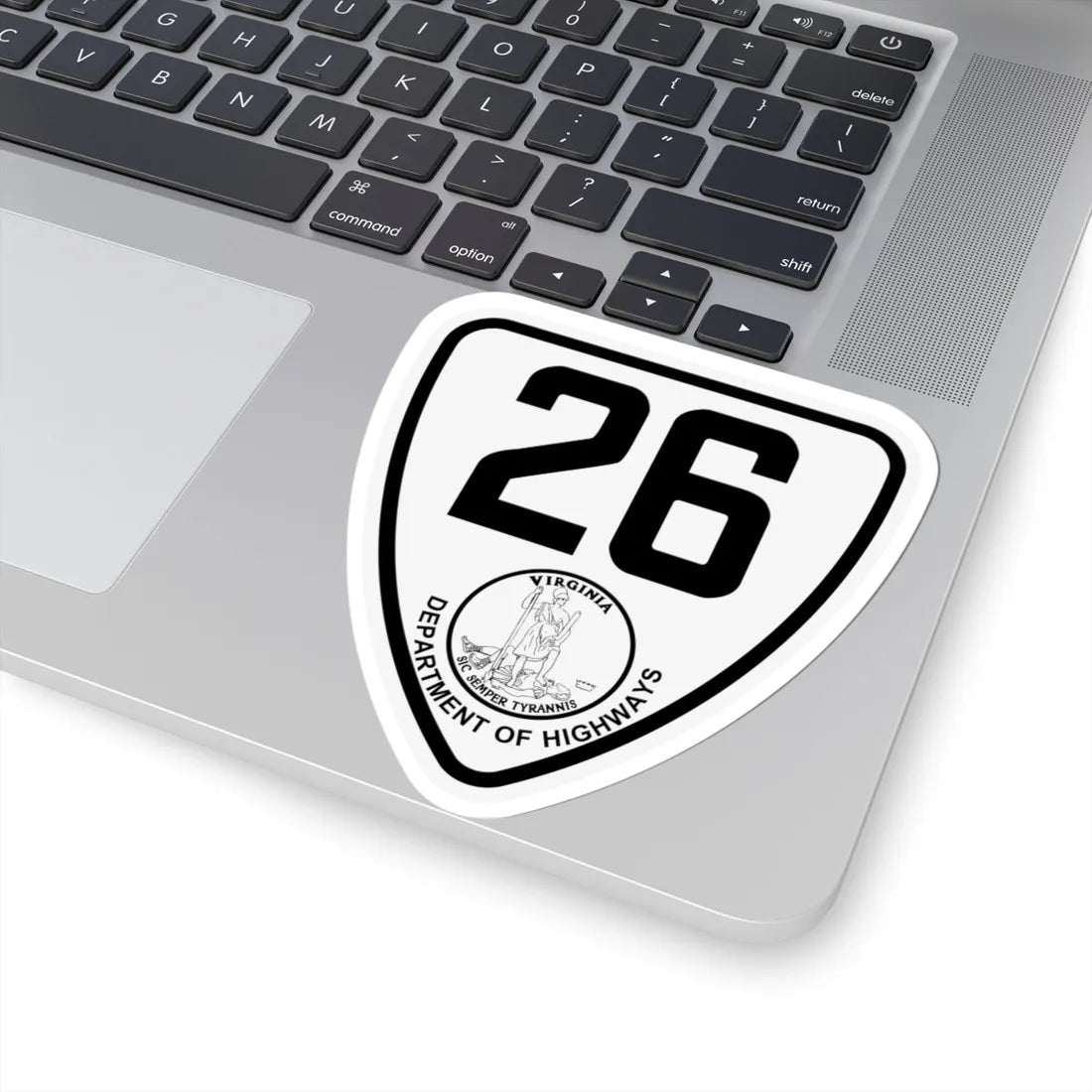 Virginia 26 1924 (Virginia) (Road Sign) STICKER Vinyl Kiss-Cut Decal - The Sticker Space