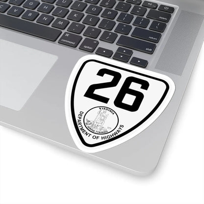 Virginia 26 1924 (Virginia) (Road Sign) STICKER Vinyl Kiss-Cut Decal - The Sticker Space