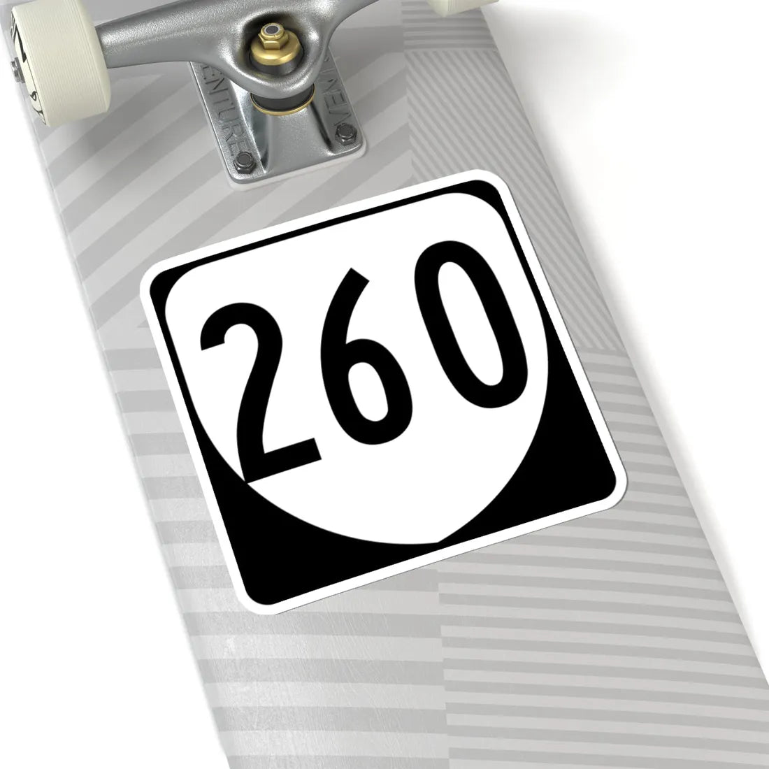 Virginia 260 1980 (Virginia) (Road Sign) STICKER Vinyl Kiss-Cut Decal - The Sticker Space