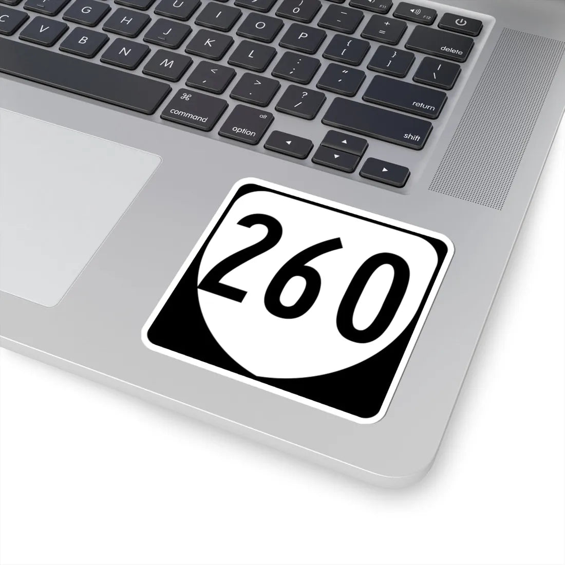 Virginia 260 1980 (Virginia) (Road Sign) STICKER Vinyl Kiss-Cut Decal - The Sticker Space