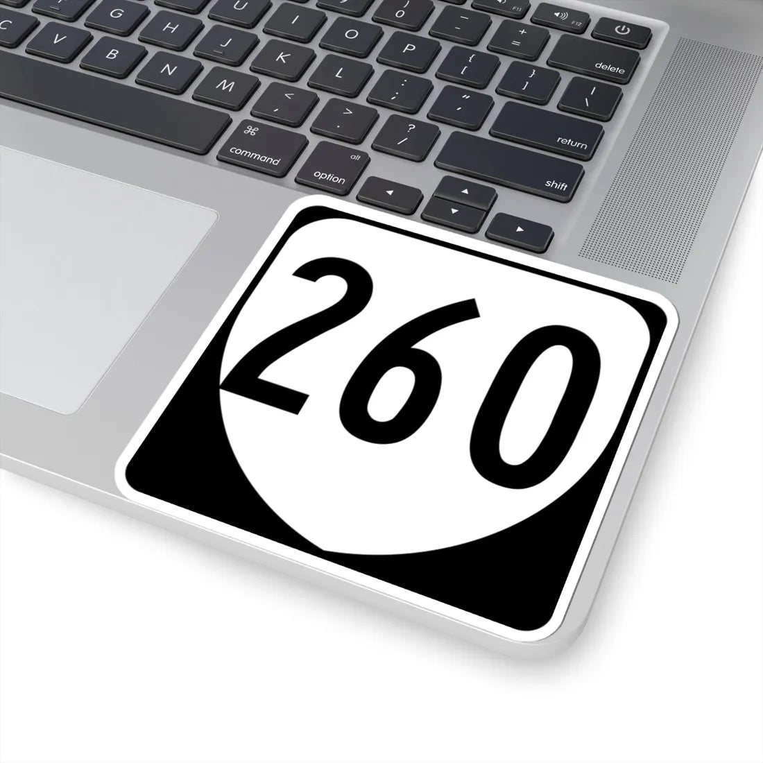 Virginia 260 1980 (Virginia) (Road Sign) STICKER Vinyl Kiss-Cut Decal - The Sticker Space