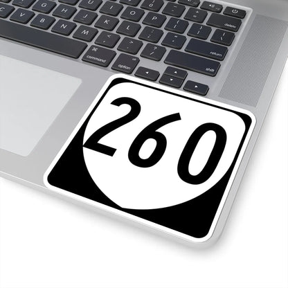 Virginia 260 1980 (Virginia) (Road Sign) STICKER Vinyl Kiss-Cut Decal - The Sticker Space