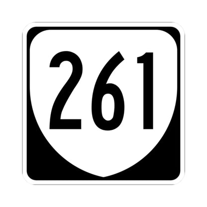 Virginia 261 1980 (Virginia) (Road Sign) STICKER Vinyl Kiss-Cut Decal 2 Inch White - The Sticker Space