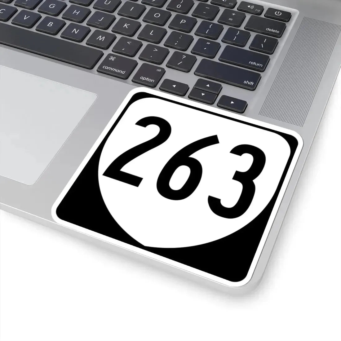 Virginia 263 1980 (Virginia) (Road Sign) STICKER Vinyl Kiss-Cut Decal - The Sticker Space