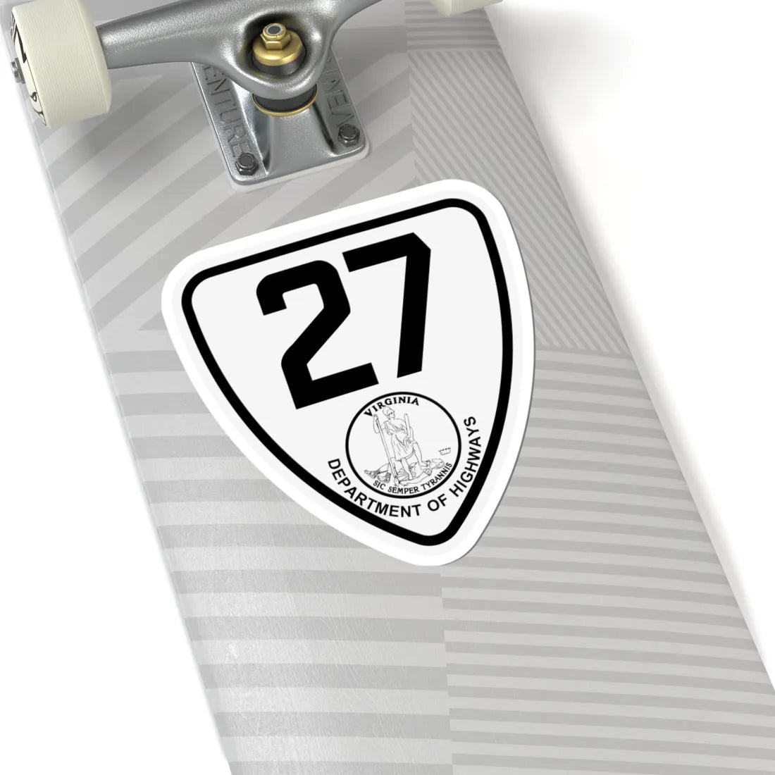 Virginia 27 1924 (Virginia) (Road Sign) STICKER Vinyl Kiss-Cut Decal - The Sticker Space