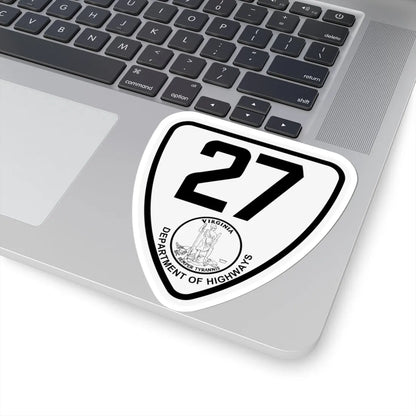 Virginia 27 1924 (Virginia) (Road Sign) STICKER Vinyl Kiss-Cut Decal - The Sticker Space