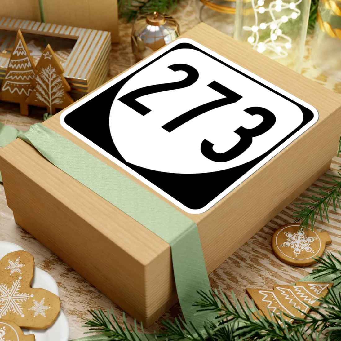 Virginia 273 1980 (Virginia) (Road Sign) STICKER Vinyl Kiss-Cut Decal - The Sticker Space