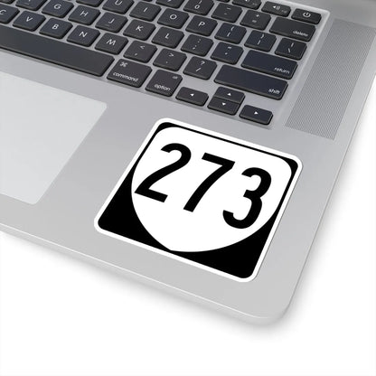 Virginia 273 1980 (Virginia) (Road Sign) STICKER Vinyl Kiss-Cut Decal - The Sticker Space