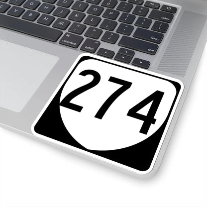 Virginia 274 1980 (Virginia) (Road Sign) STICKER Vinyl Kiss-Cut Decal - The Sticker Space