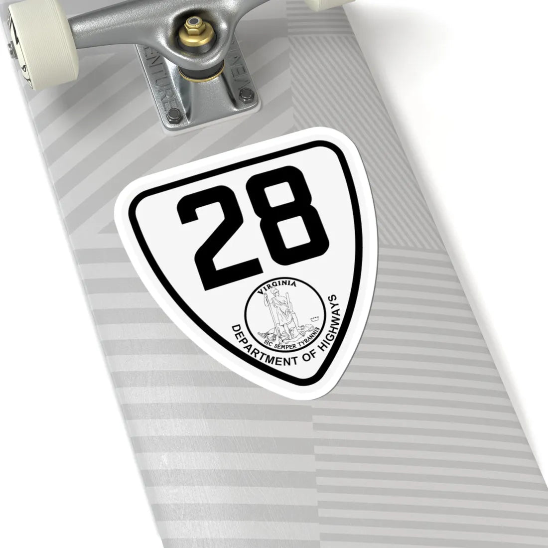 Virginia 28 1924 (Virginia) (Road Sign) STICKER Vinyl Kiss-Cut Decal - The Sticker Space